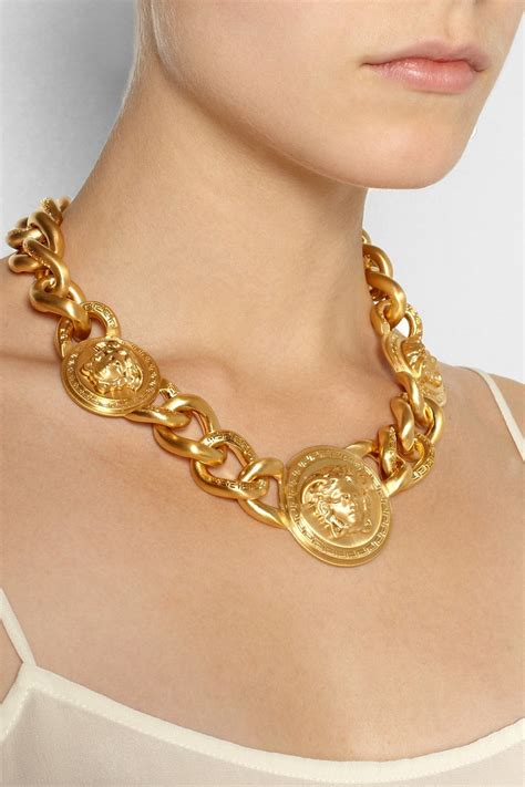 versace gold katalog|Versace necklace real gold.